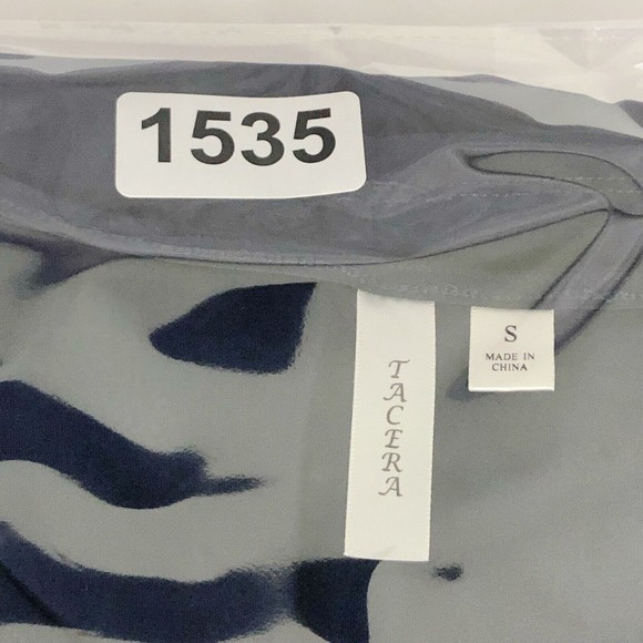 Tacera Women's Sz S Blue Long Sleeve Knee Length Pullover Dress - Picture 8 of 8